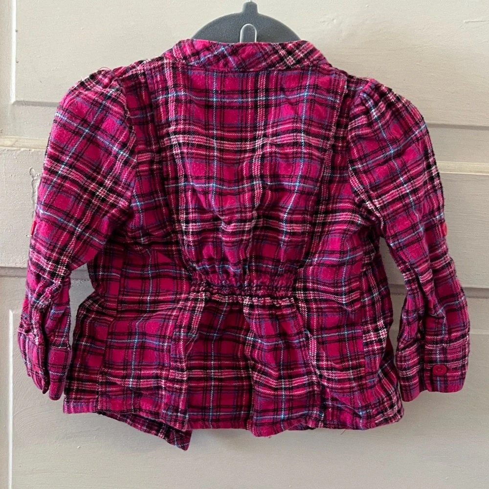 Pink Flannel w/pockets - Picture 3 of 4